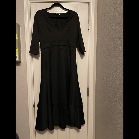 BOGO- Black Aline dress - Picture 2 of 4
